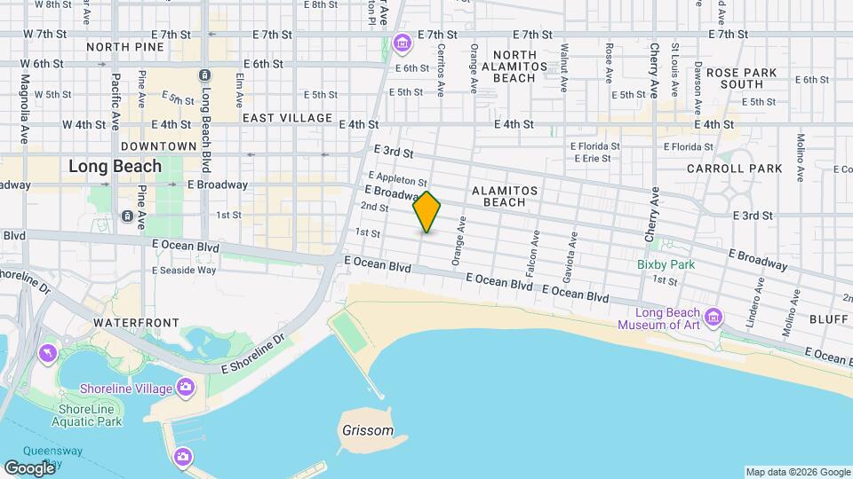 100 Cerritos Ave Map and Location Details