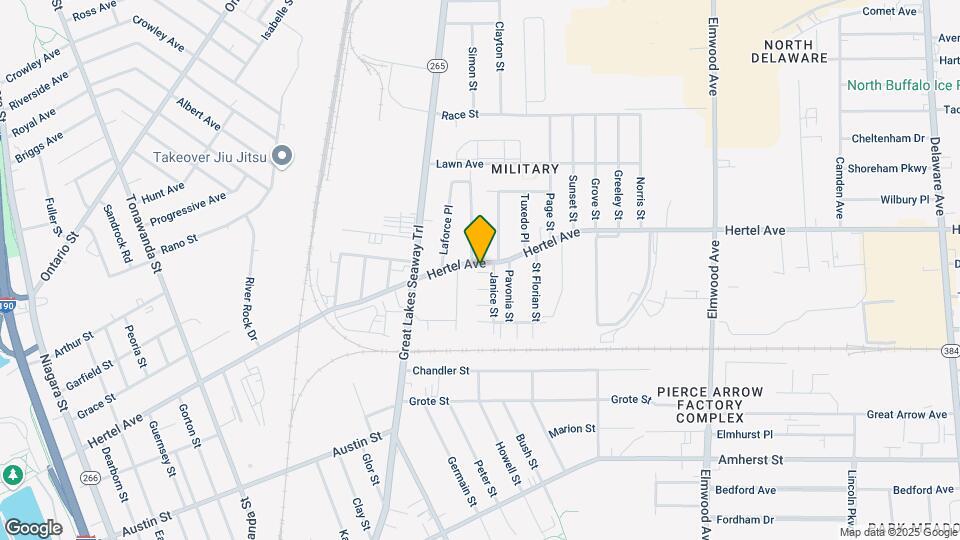 Hertel Avenue Townhomes Mapa y Detalles de la Ubicación