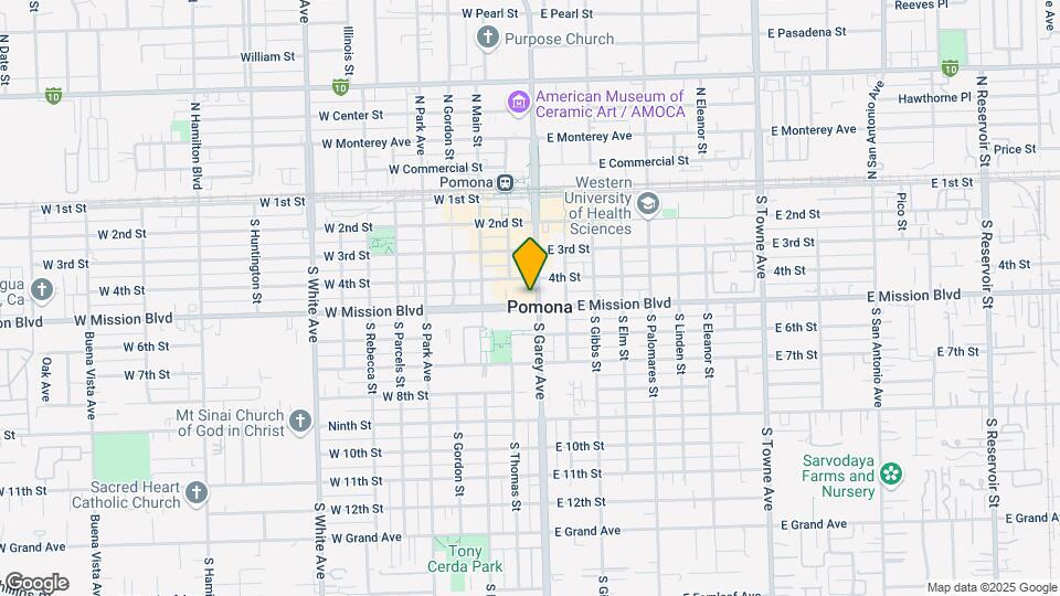 101 W Mission Blvd Map and Location Details