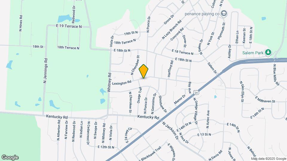 18407 Lexington Rd Map and Location Details