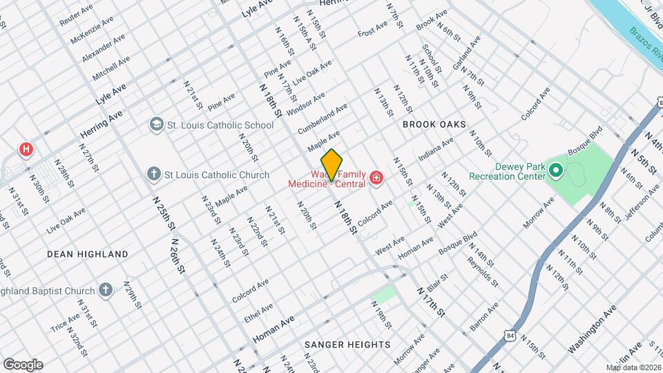 1621 N 18th St Map and Location Details