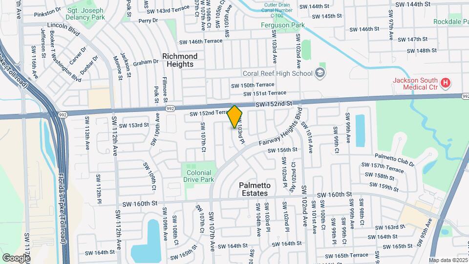 15345 SW 104th Ave Map and Location Details