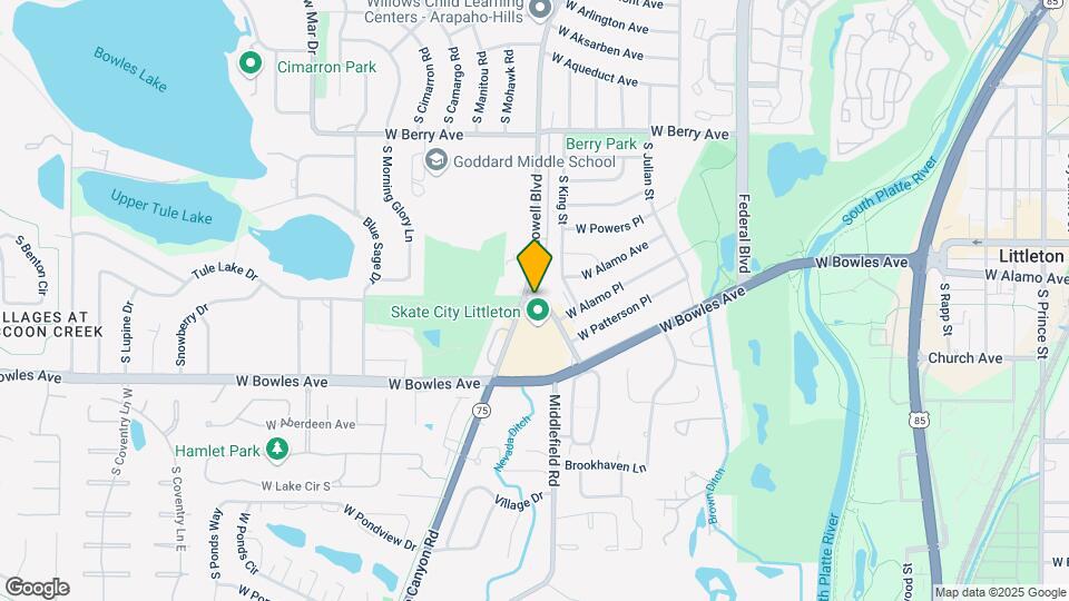 5732 S Lowell Way Map and Location Details