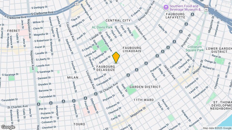 2823 Baronne St Mapa y Detalles de la Ubicación