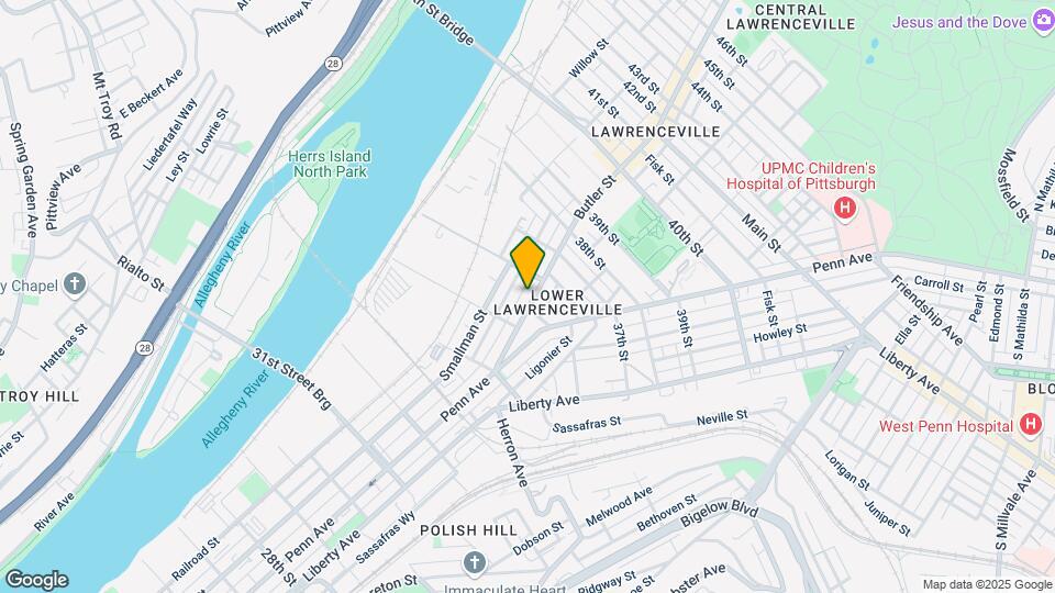 3533 Butler St, Unit 2nd floor Map and Location Details