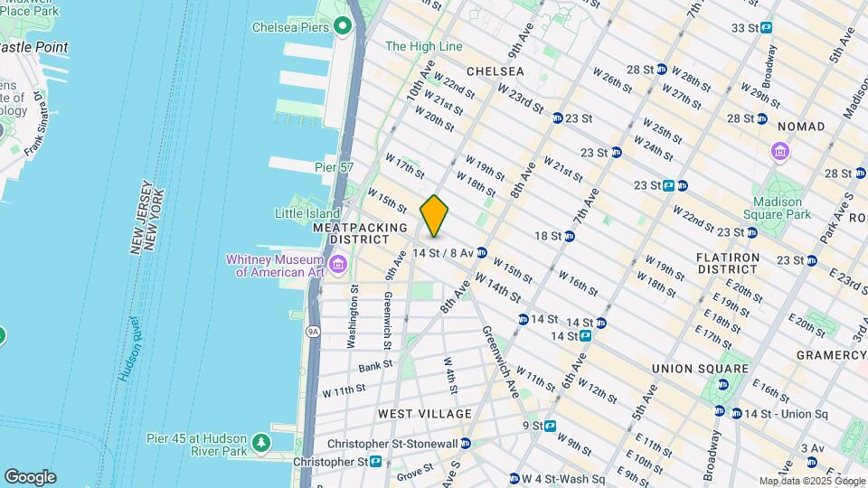 343 W 14th St Map and Location Details