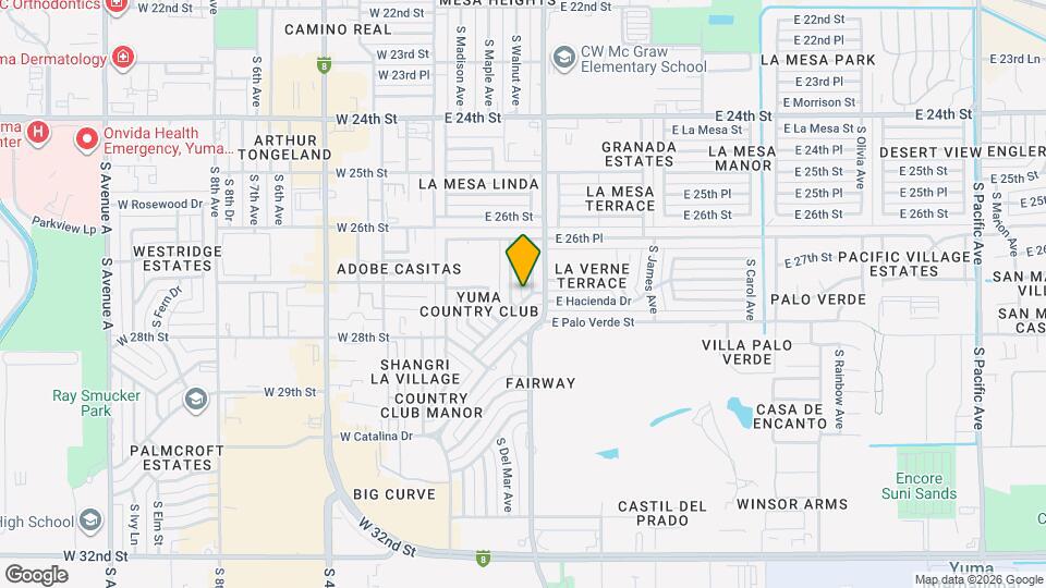 390 E Hacienda Dr Map and Location Details