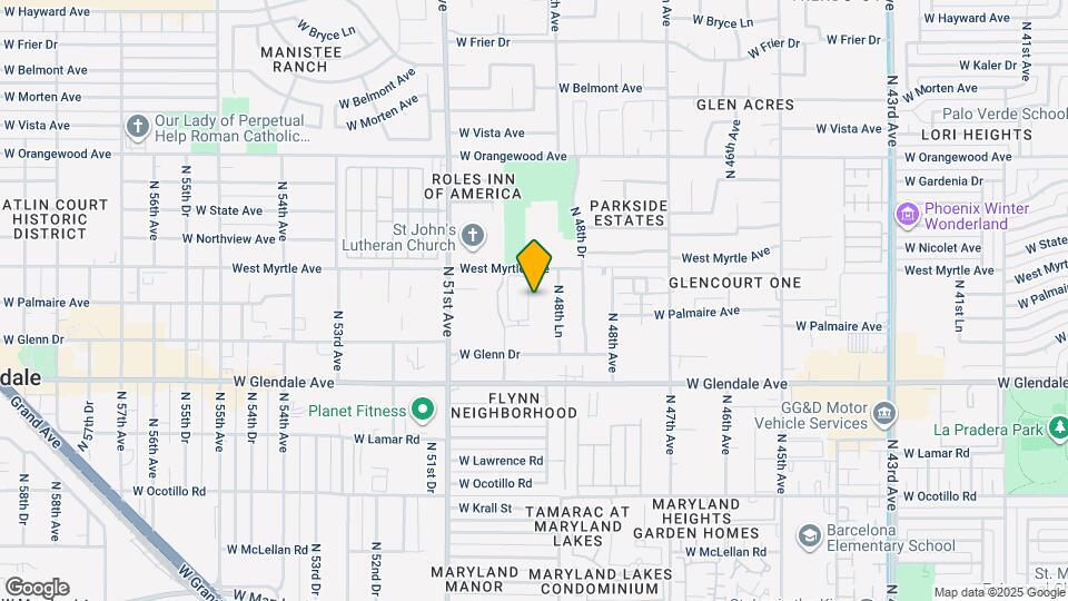 4911 West Myrtle Ave Map and Location Details