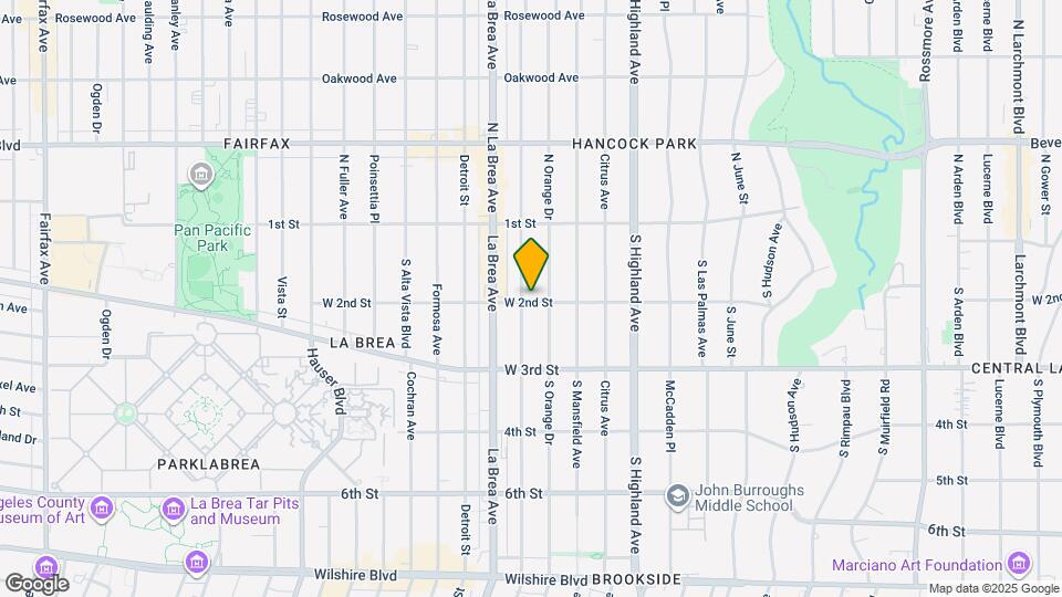 180 S Sycamore Ave Map and Location Details