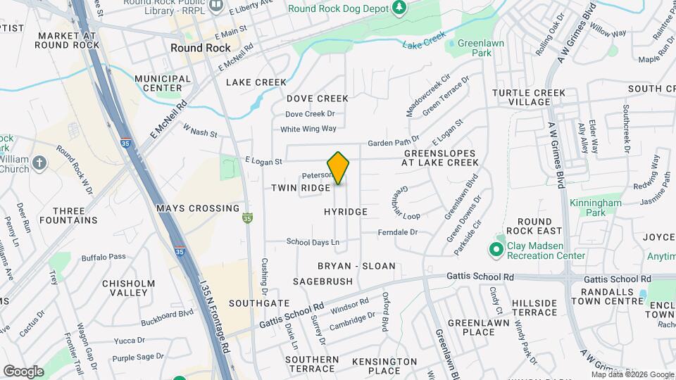 915 Hyridge St Map and Location Details