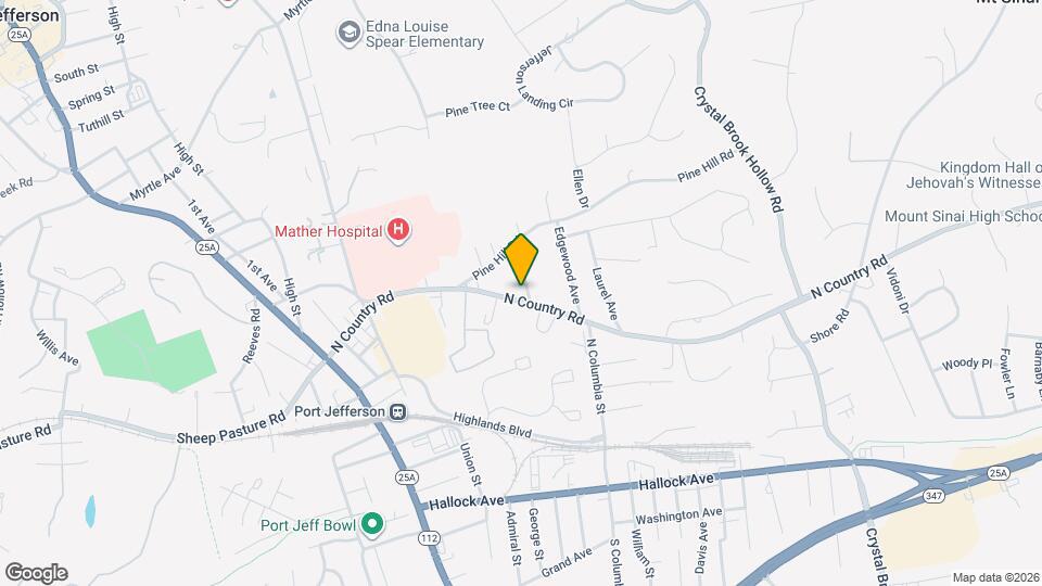 133 N Country Rd Map and Location Details