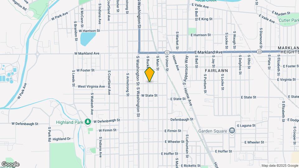 1202 S Buckeye St Map and Location Details