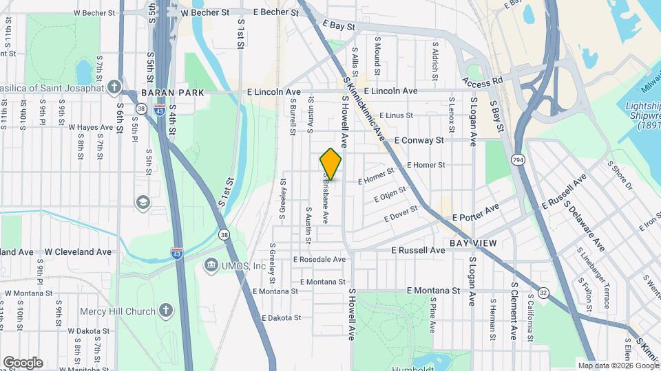 2522 S Brisbane Ave, Unit 2522A Map and Location Details