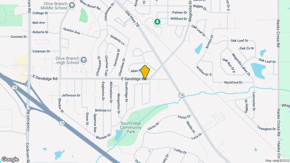 9950 Southbend Ln Map and Location Details