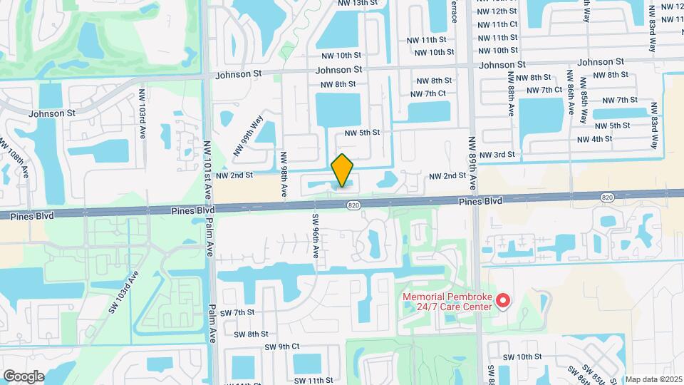 9625 NW 1st Ct Map and Location Details