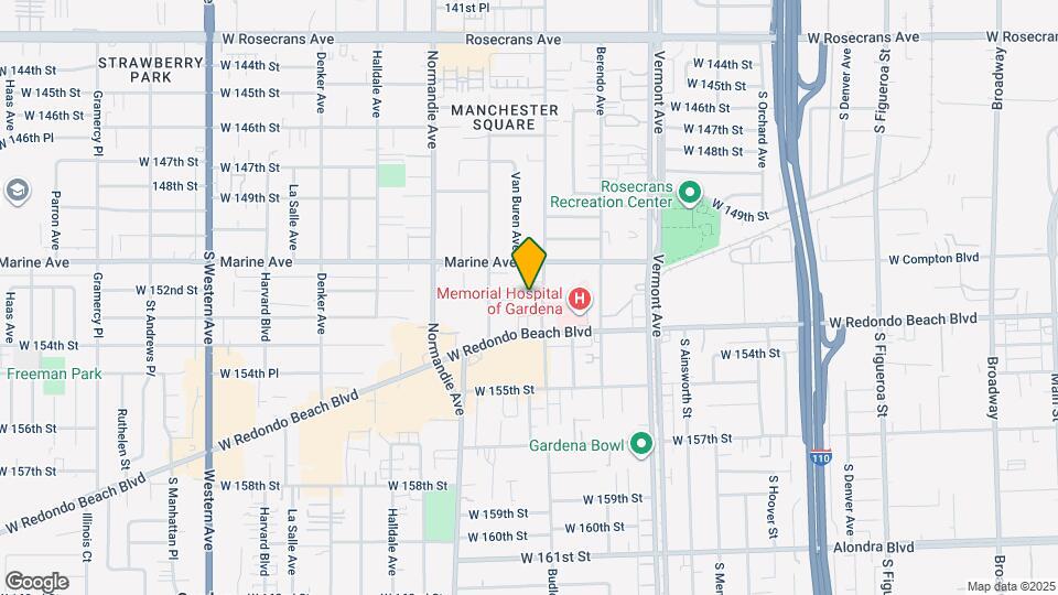 15205 Budlong Ave Mapa y Detalles de la Ubicación