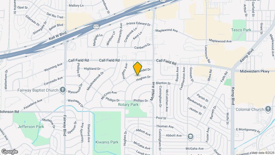 4116 Hughes Dr Map and Location Details