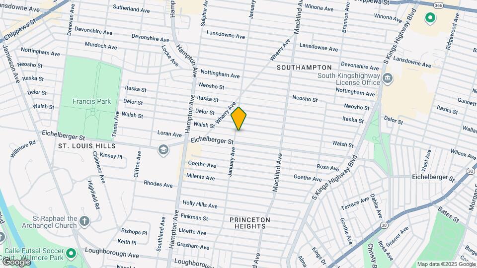 5536 Walsh St Map and Location Details
