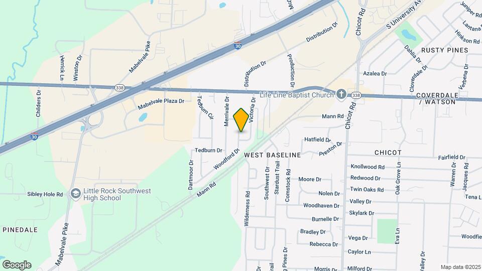 9205 Woodford Dr Map and Location Details