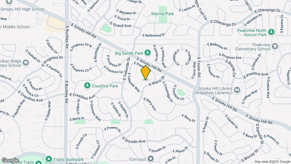 17908 E Prentice Pl Map and Location Details