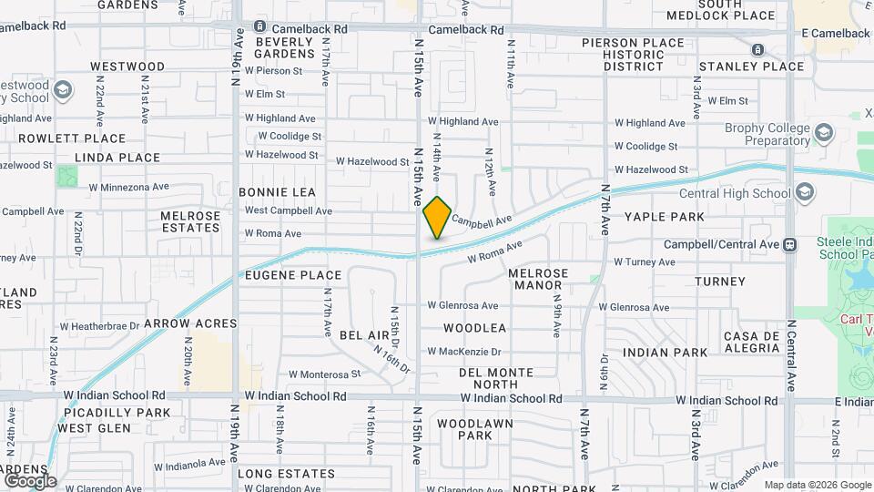 1357 W Sells Dr Map and Location Details