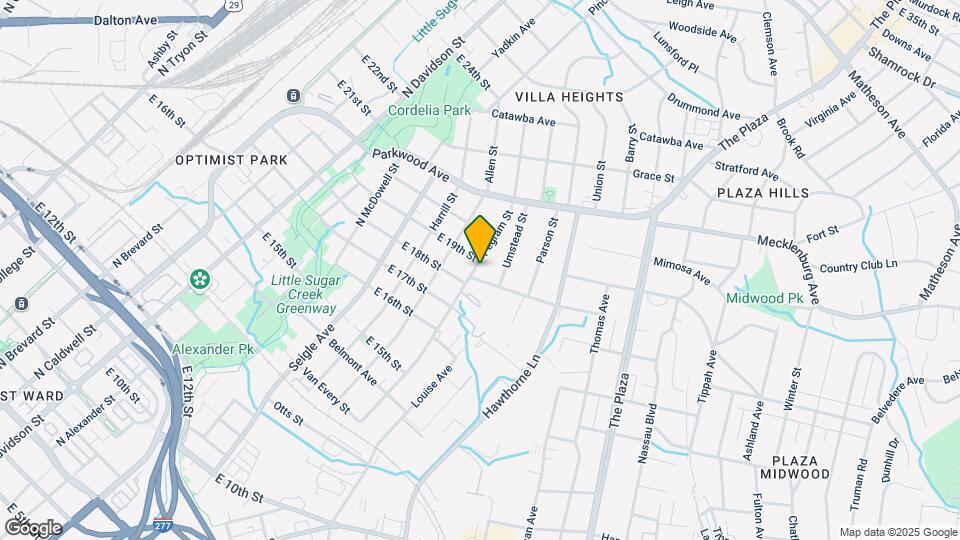 1522 Pegram St Map and Location Details