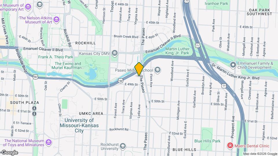 4818 The Paseo Map and Location Details