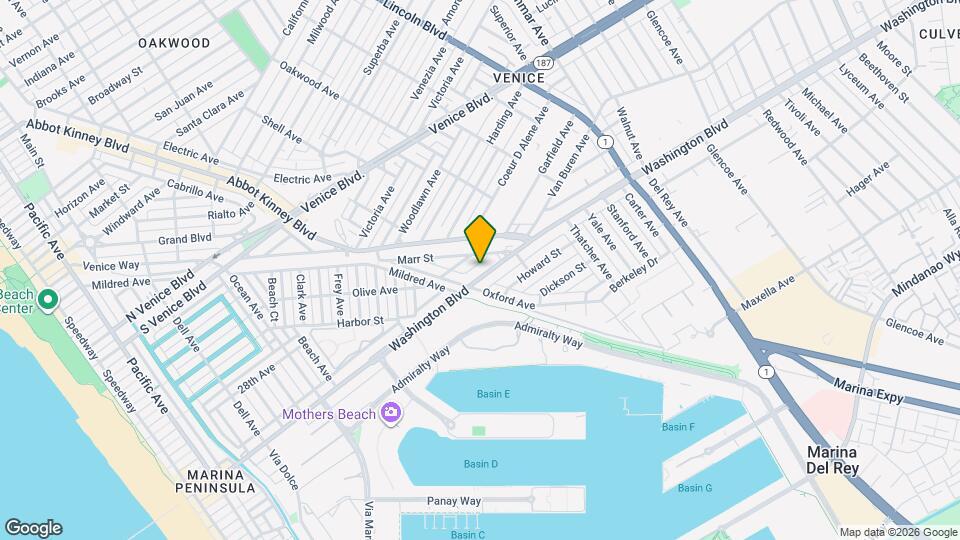 725 Washington Blvd Mapa y Detalles de la Ubicación