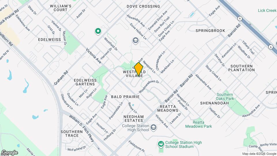 916 Crested Point Dr Mapa y Detalles de la Ubicación