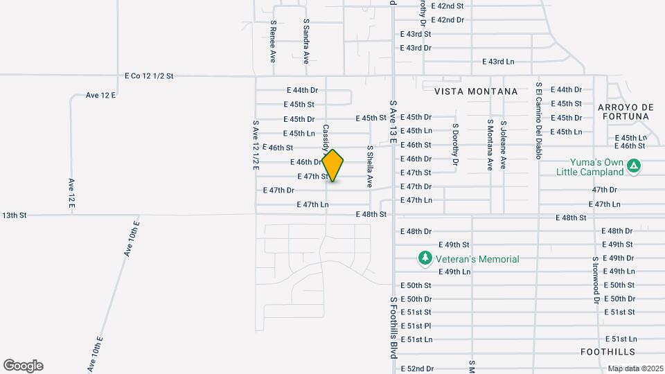 12726 E 47th Dr Map and Location Details