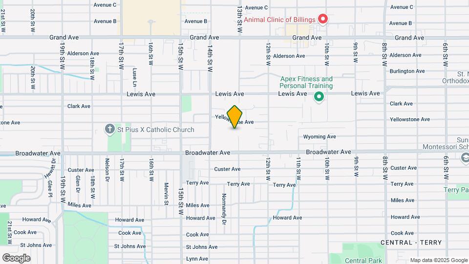 1310 Yellowstone Ave Map and Location Details