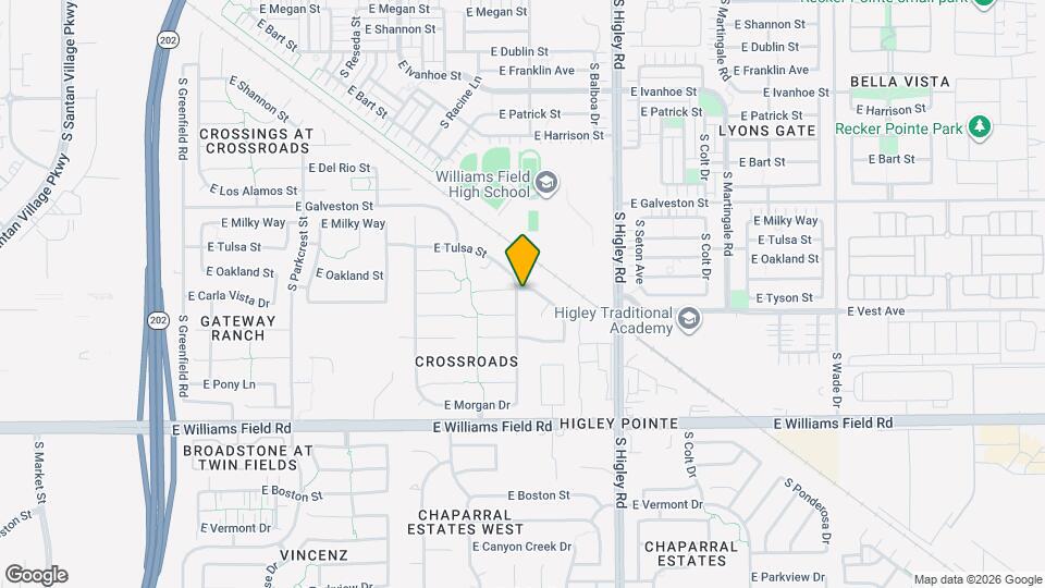 2163 S Tucana Ln Map and Location Details