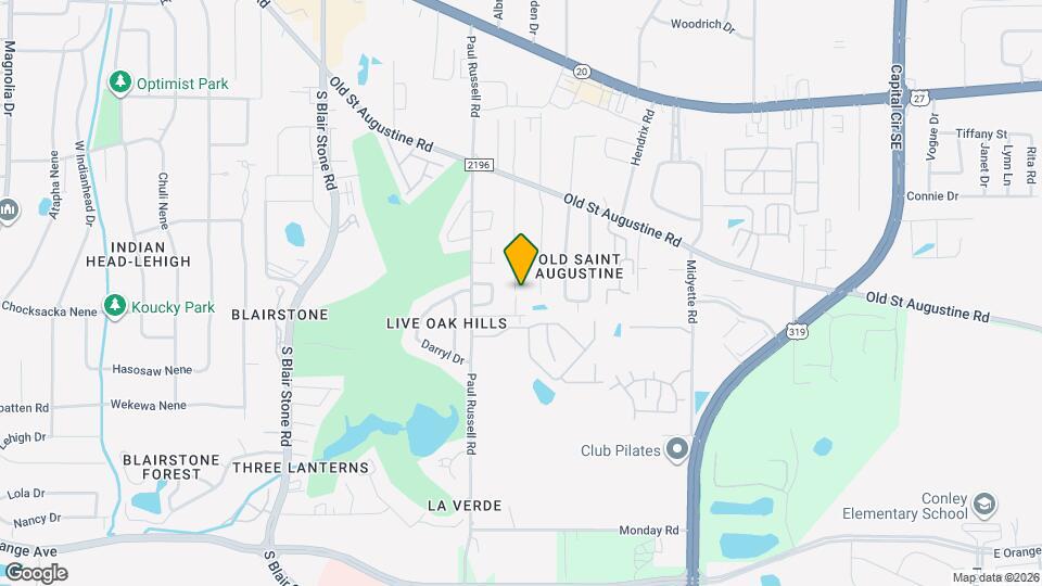 1567 Live Oak Dr Map and Location Details