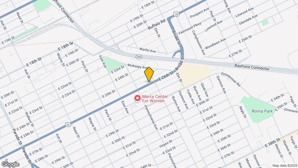 1146 E 26th St Map and Location Details