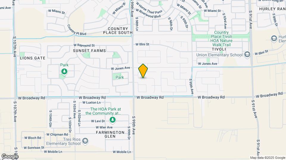 9821 W Southgate Ave Map and Location Details
