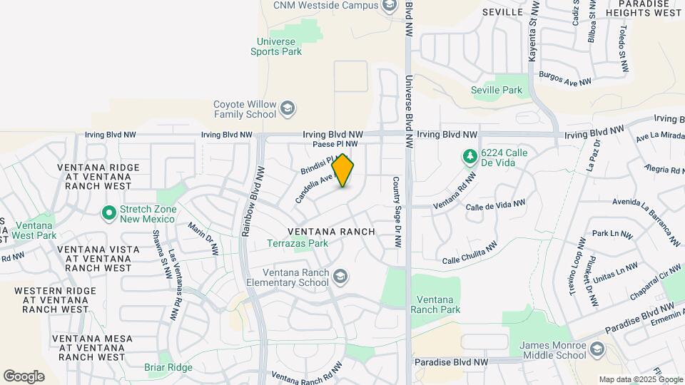 10340 Vendaval Ave NW Map and Location Details