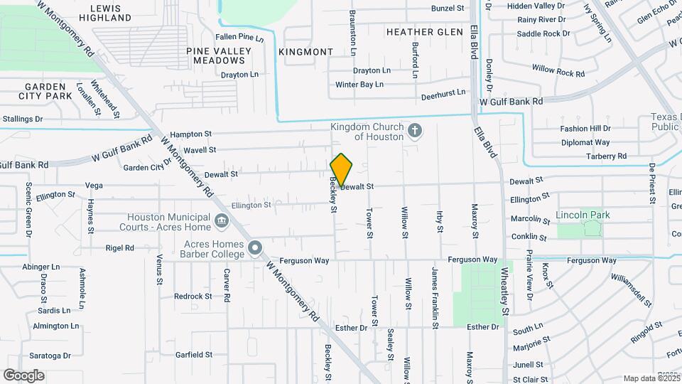1839 Dewalt St Map and Location Details