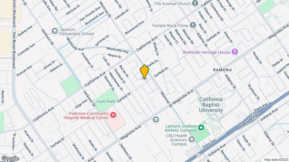 8745 Garfield St Map and Location Details