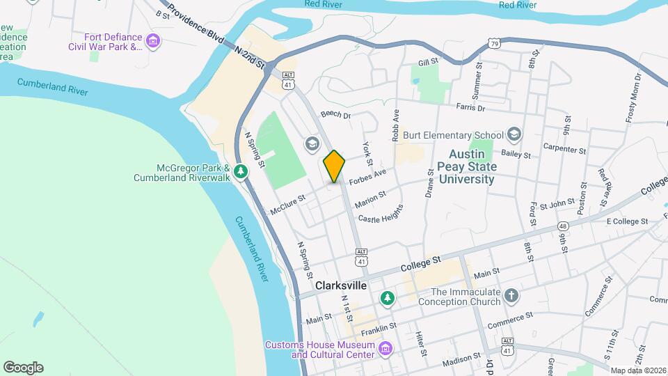 540 N 2nd St Map and Location Details