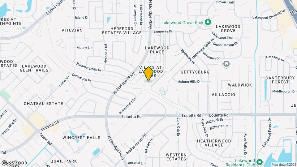 12107 Lakewood Villa Dr Map and Location Details
