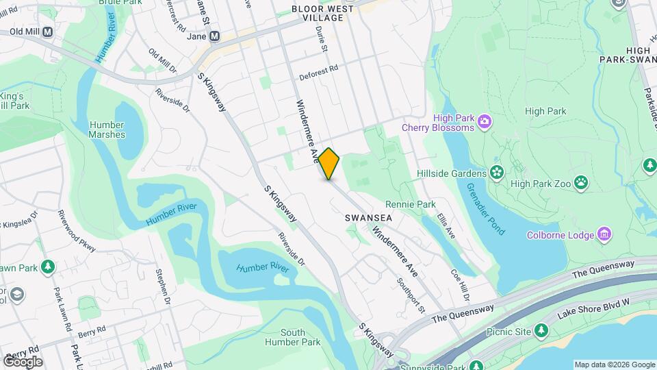 196 Windermere Av Map and Location Details