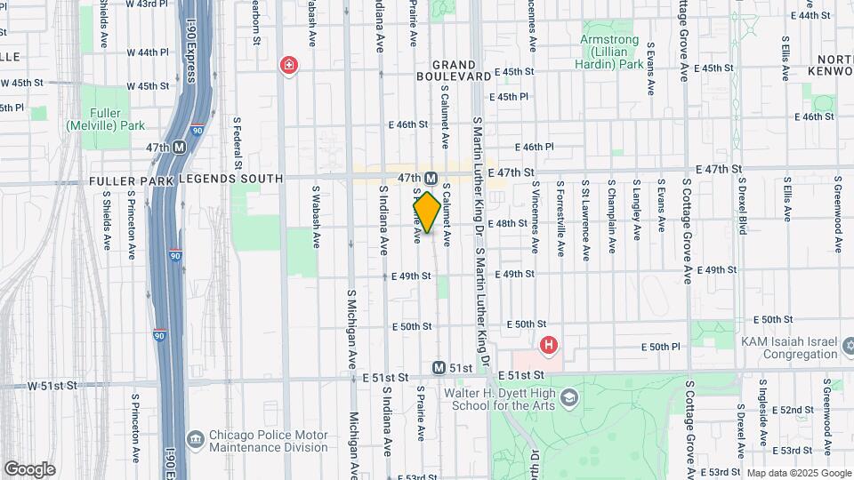 4819 S Prairie Ave Map and Location Details