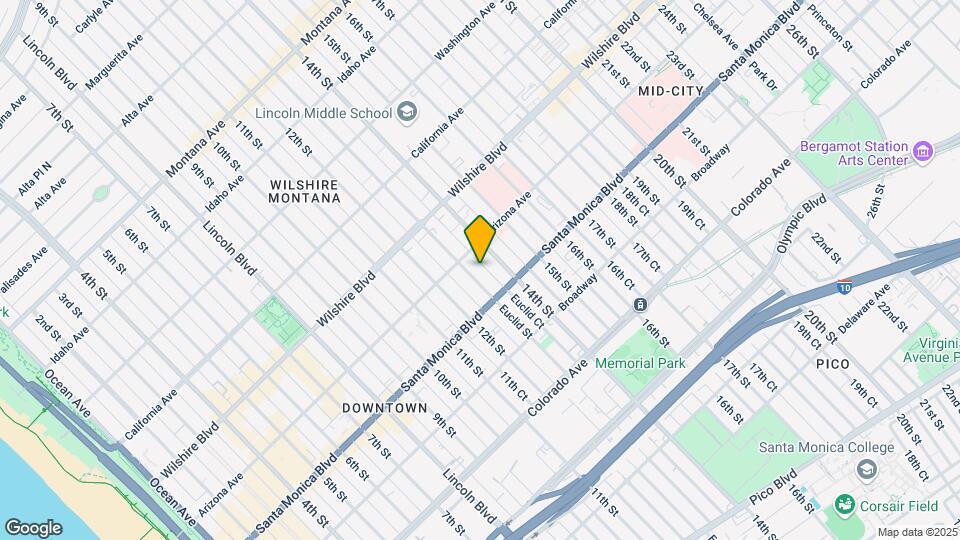 1321 Euclid St Map and Location Details