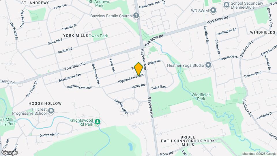 151 Highland Crescent Map and Location Details