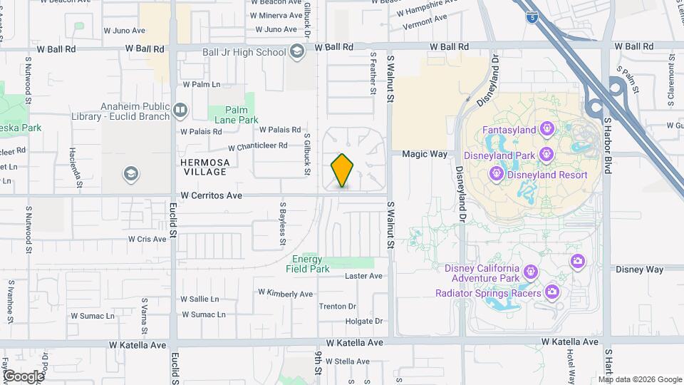1429 W Cerritos Ave Map and Location Details