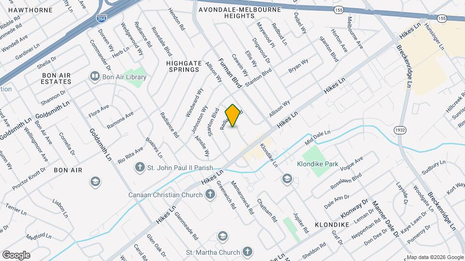 3316 Noe Way Map and Location Details