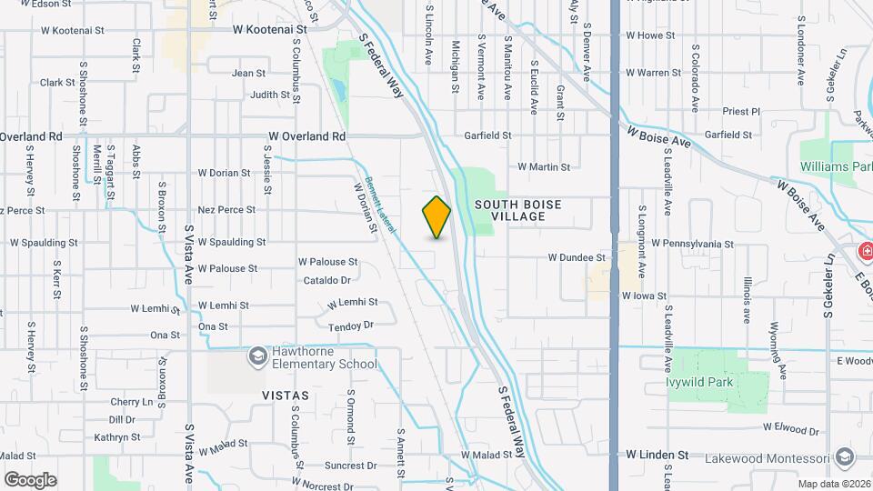 1622 W Spaulding St Map and Location Details
