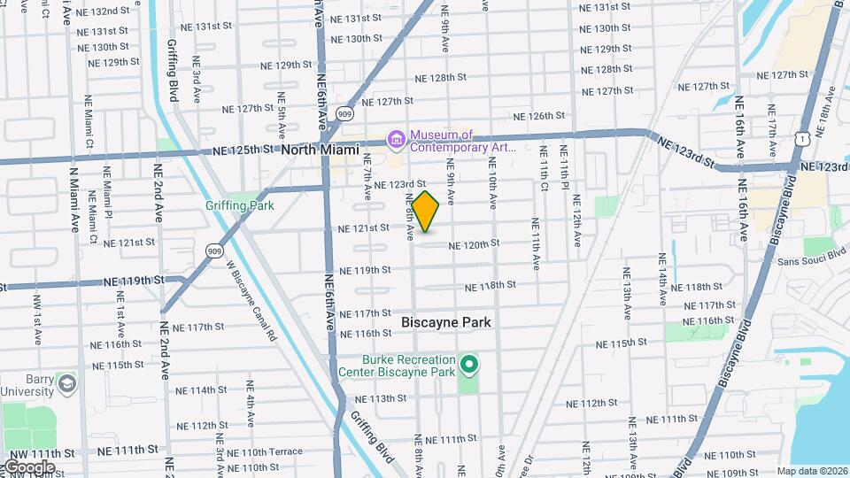 825 NE 120th St, Unit W Map and Location Details