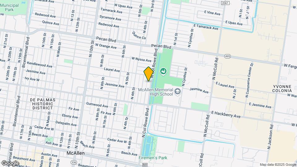1021 N 2nd St Map and Location Details