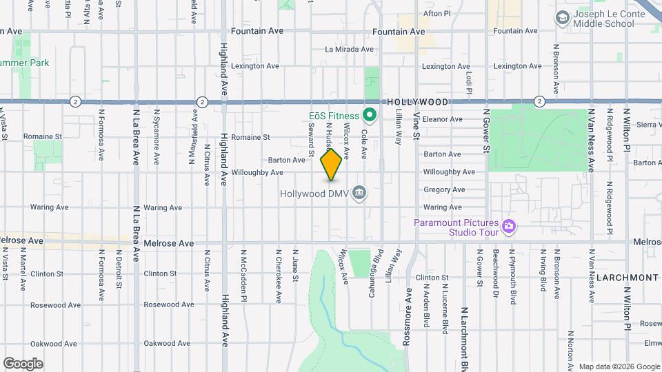 860 N Hudson Ave Map and Location Details